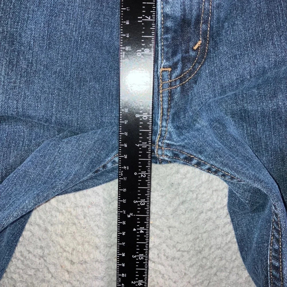 Levis 505 Straight Fit Jeans Mens 38x32 Blue Streetwear Classic Medium Wash
